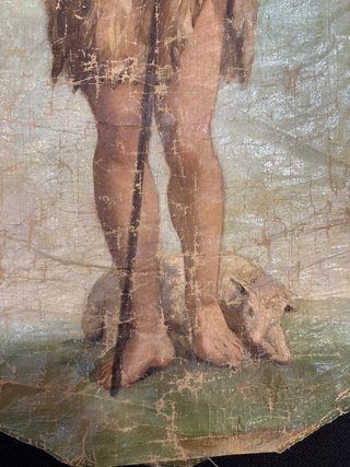 Pintura San Juan Bautista Siglo XIX