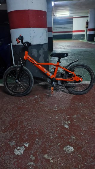 Bicicleta infantil 16 naranja