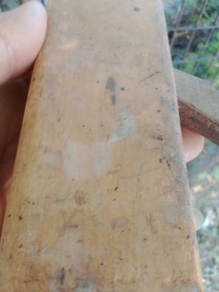 Cepillo de moldura antiguo de madera