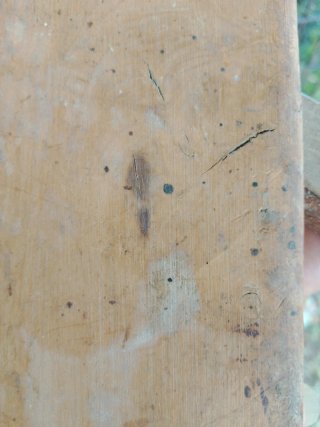 Cepillo de moldura antiguo de madera