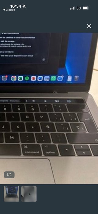 MacBook Pro 13 Plata/Gris Espacial Todo va genial