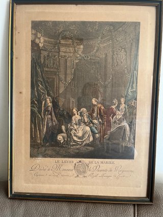 Cuadro vintage Le Lever de la Mariée