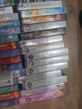 Lote Películas VHS Disney y Animación. Originales.