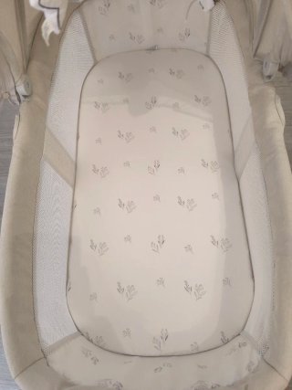 Cuna de bebé con mosquitera