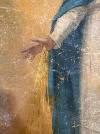 Pintura Virgen María Siglo XIX
