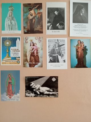 Lote 19 Estampas Religiosas Varios Temas