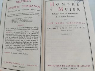 Hombre y Mujer, Biblioteca de Autores Cristianos