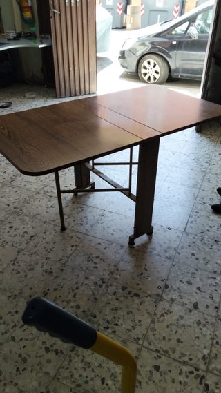 Mesa auxiliar plegable 144x79 extendida18x79 sin