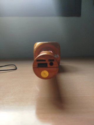 Micrófono Karaoke Bluetooth Dorado