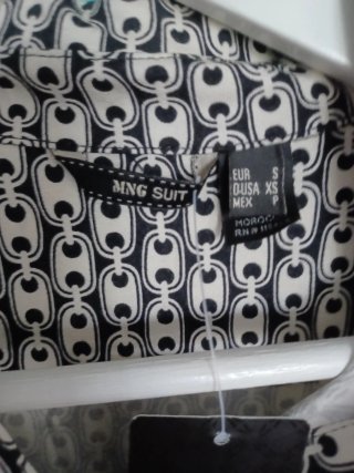 Vestido casual estampado Mango