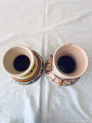2 Jarrones Cerámica Talavera