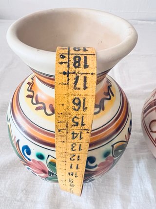 2 Jarrones Cerámica Talavera