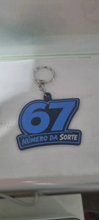 Porta-chaves 67 Número da Sorte