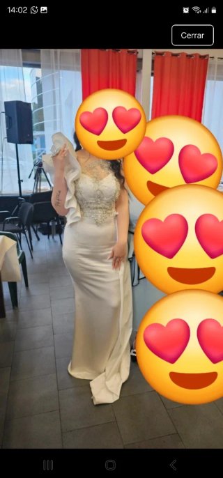Vestido de boda gitana blanco
