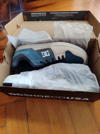 Zapatillas DC Shoes Azul y Blanco
