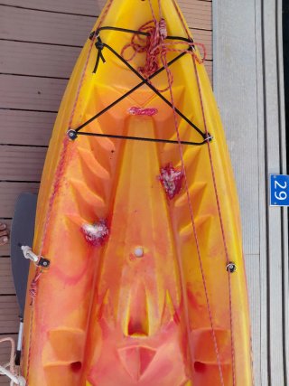Kayak Ocean Dúo para reparar.
