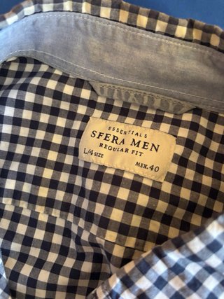 Camisa cuadros vichy Talla L4