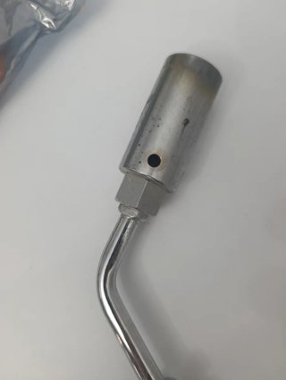 Antorcha de gas y 4 carretes de estaño