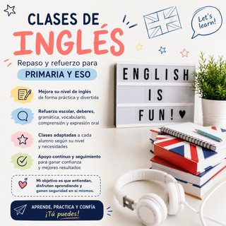 Clases de Inglés a domicilio | Primaria/ESO 🇬🇧