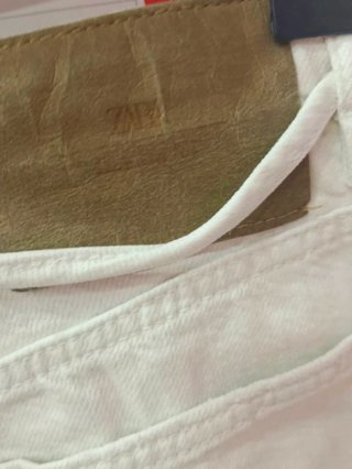 Pantaloni bianchi Zara Kids con laccetto