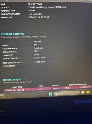 Portátil Gaming Gigabyte G5