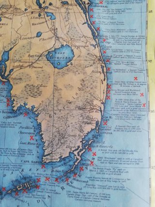 Florida Treasure map