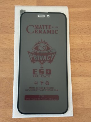 Película Cerâmica Privacidade iPhone 14 Pro Max