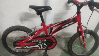 Bicicleta Infantil Bh California 16 Roja