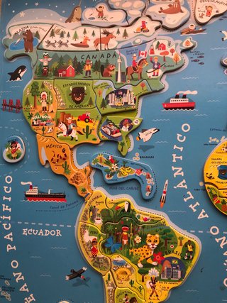 Mapa mundi imanes