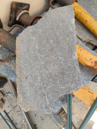 Baldosas pizarra gris oxido irregulares suelo/muro