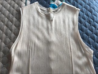 Vestido Midi Zara Blanco roto  Talla L