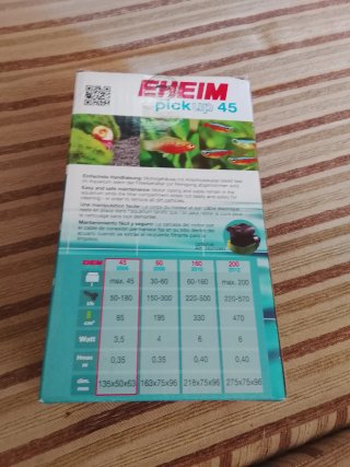Filtro Eheim para acuario 180L
