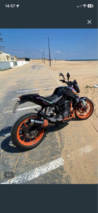 Portamatriculas corto KTM Duke