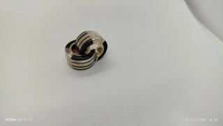 Pendientes Montblanc Plata y Negro