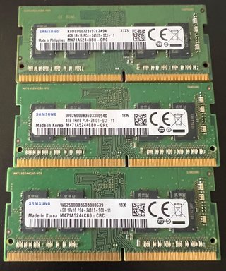 x3 Memoria RAM Samsung 4GB