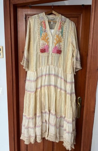 Vestido Boho Vintage Multicolor/ vestido ibicenco