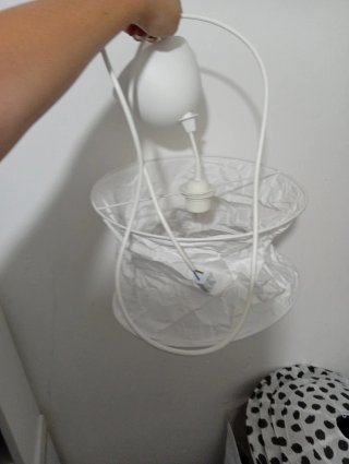 Lámpara de techo blanca