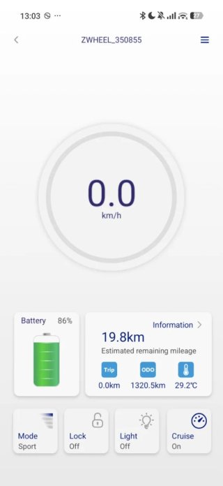 Patinete Eléctrico Zwheel Fox DGT 25 km h