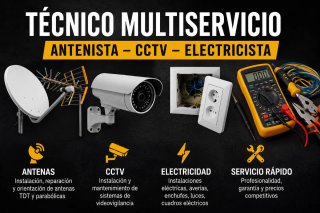 Antenista, Técnico CCTV y electricista
