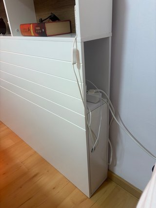 Cabecero de cama de matrimonio blanco