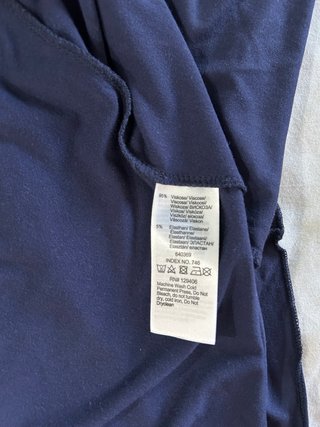 Abito midi asimmetrico blu navy - Taglia 42/44