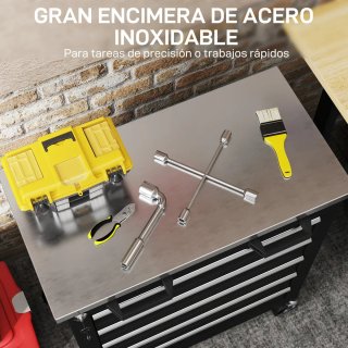 Carro de herramientas con ruedas