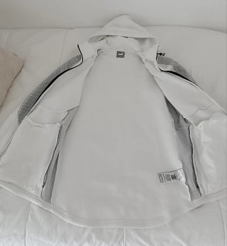 Sudadera Puma con capucha blanca hombre