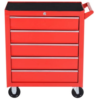 Carro Taller Rojo con Ruedas