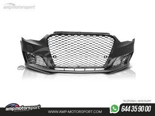 PARAGOLPES DELANTERO PARA AUDI A3 8V LOOK RS3 NEGRO CON PDC/SRA