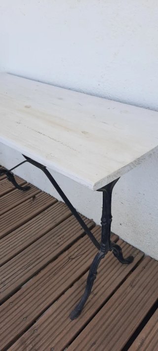 Mesa Hierro Fundido y Madera