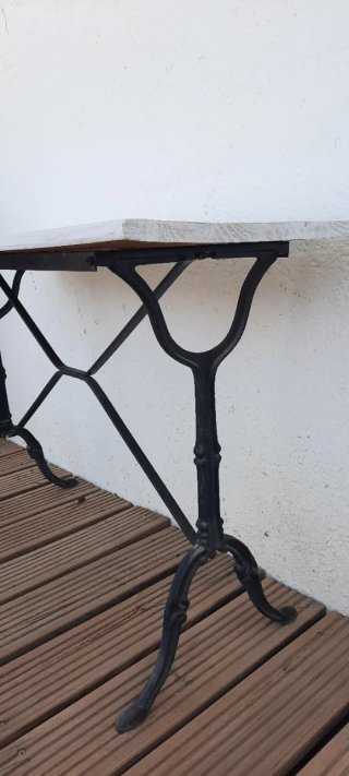 Mesa Hierro Fundido y Madera