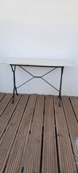 Mesa Hierro Fundido y Madera