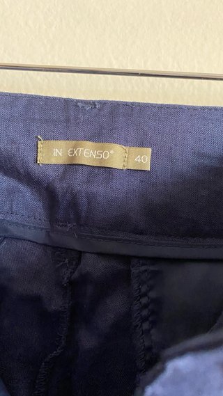 Pantalón Ramie Azul Marino