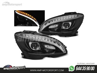 FAROS DELANTEROS LUZ DIURNA TUBE LIGHT PARA MERCEDES CLASE C W204 2007-2010